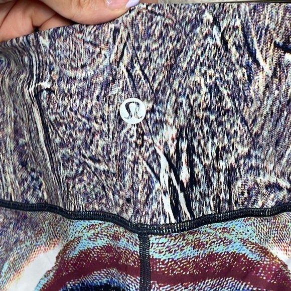 Lululemon Wunder Under Hi Rise Tight Leggings 28” Polychromatic 50g Multi Black - Picture 7 of 13